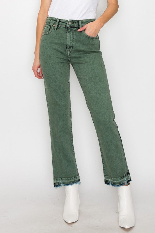Elena Tummy Control High Rise Straight Jeans