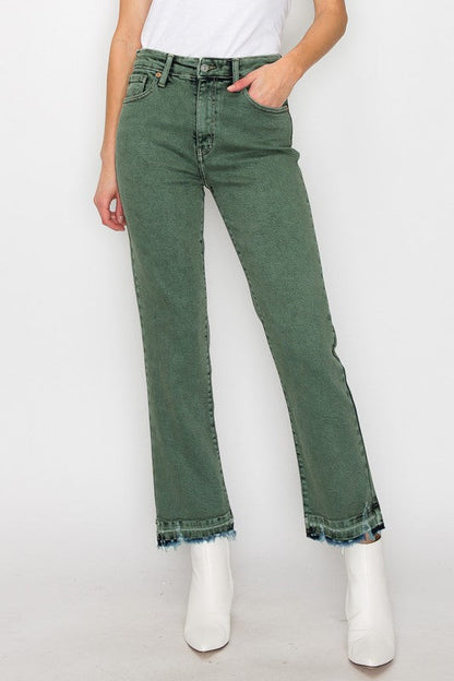Elena Tummy Control High Rise Straight Jeans