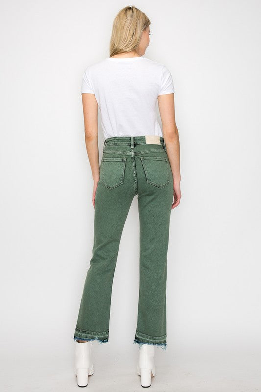 Elena Tummy Control High Rise Straight Jeans