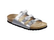 Birkenstock Unisex Florida BS Birko Flor Silver