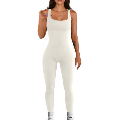 4 Pack Women’s Ribbed Sleeveless Jumpsuit