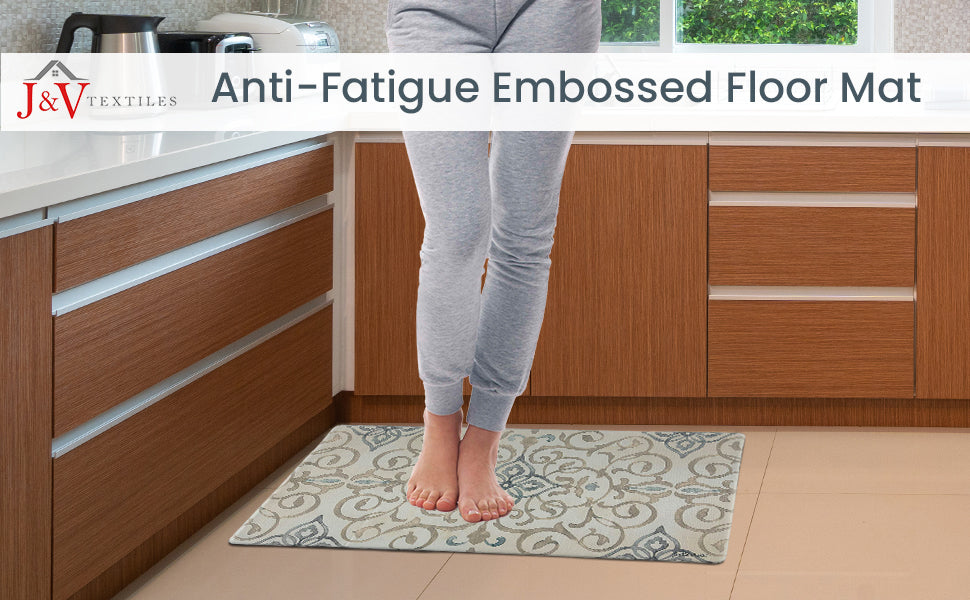 20"x39" Anti-Fatigue Embossed Floor Mat (Rustic Medallion)
