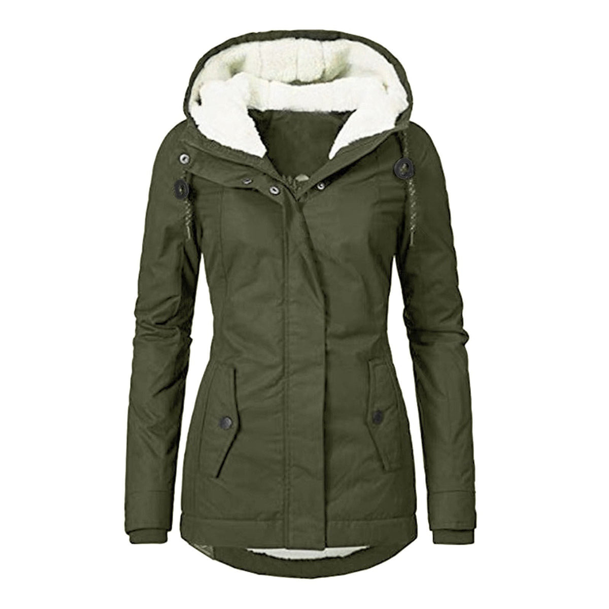 Women's Warm Hooded Fleece Jacket