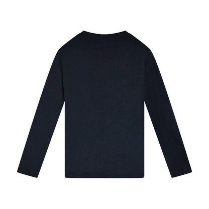 Armani Jeans Logo Long Sleeved Navy T-Shirt 6Y5T20 Women's