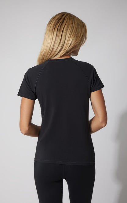 90 Degree by Reflex 2 PK Vintage Cotton Crew Neck Short Sleeve Top