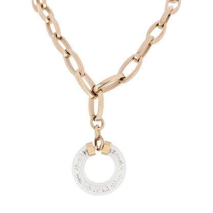 Necklace Rose Gold Storm Crysta Loop