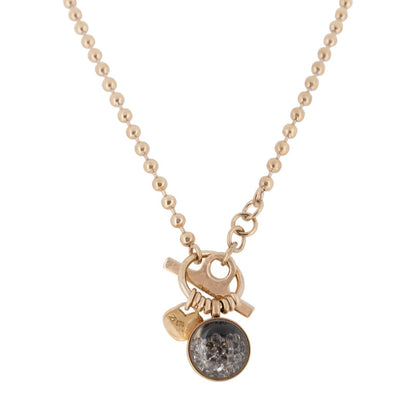 Necklace Rose Gold Storm Crystal Ball
