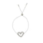 Swarovski Rhodium Plated Una Pave Heart Crystal Bracelet 5625534