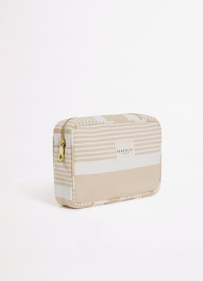 Striped Canvas Pouch