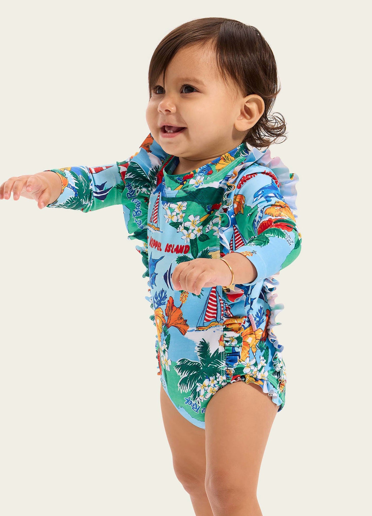 Viva Vacation Frill Sunsuit