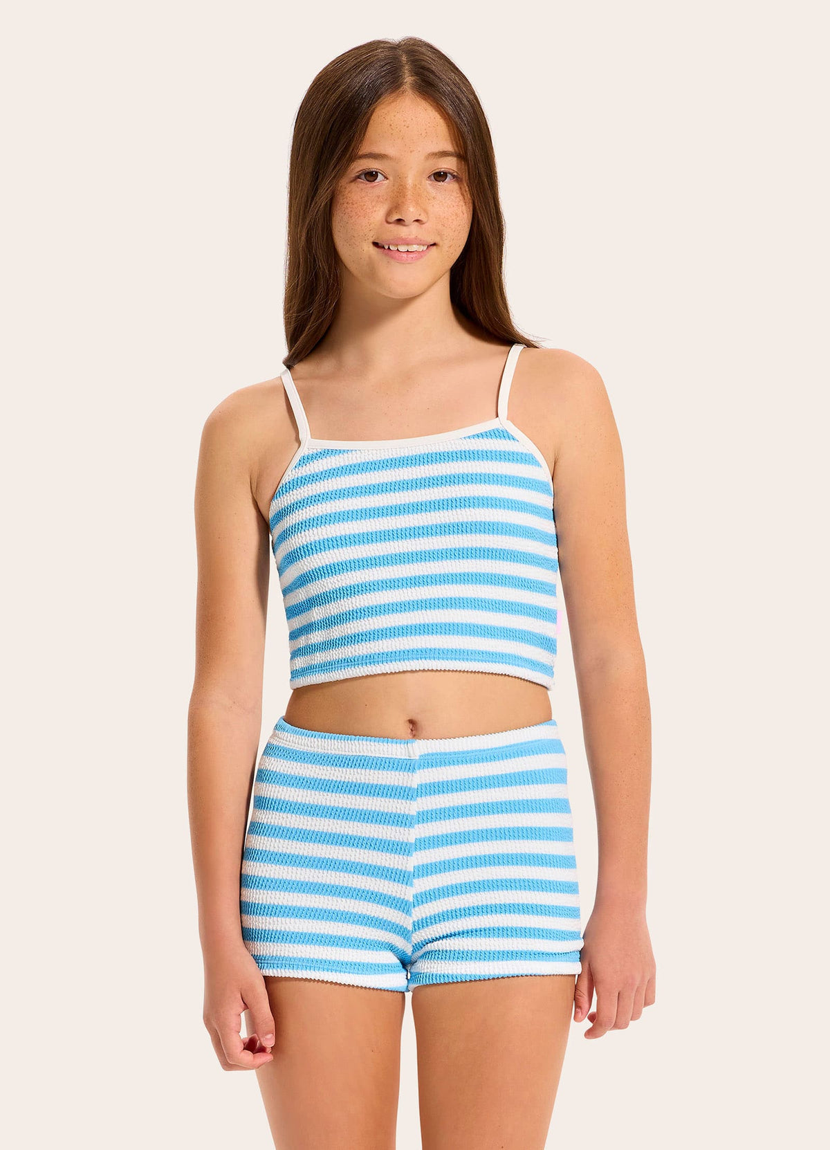 Textured Tankini Set