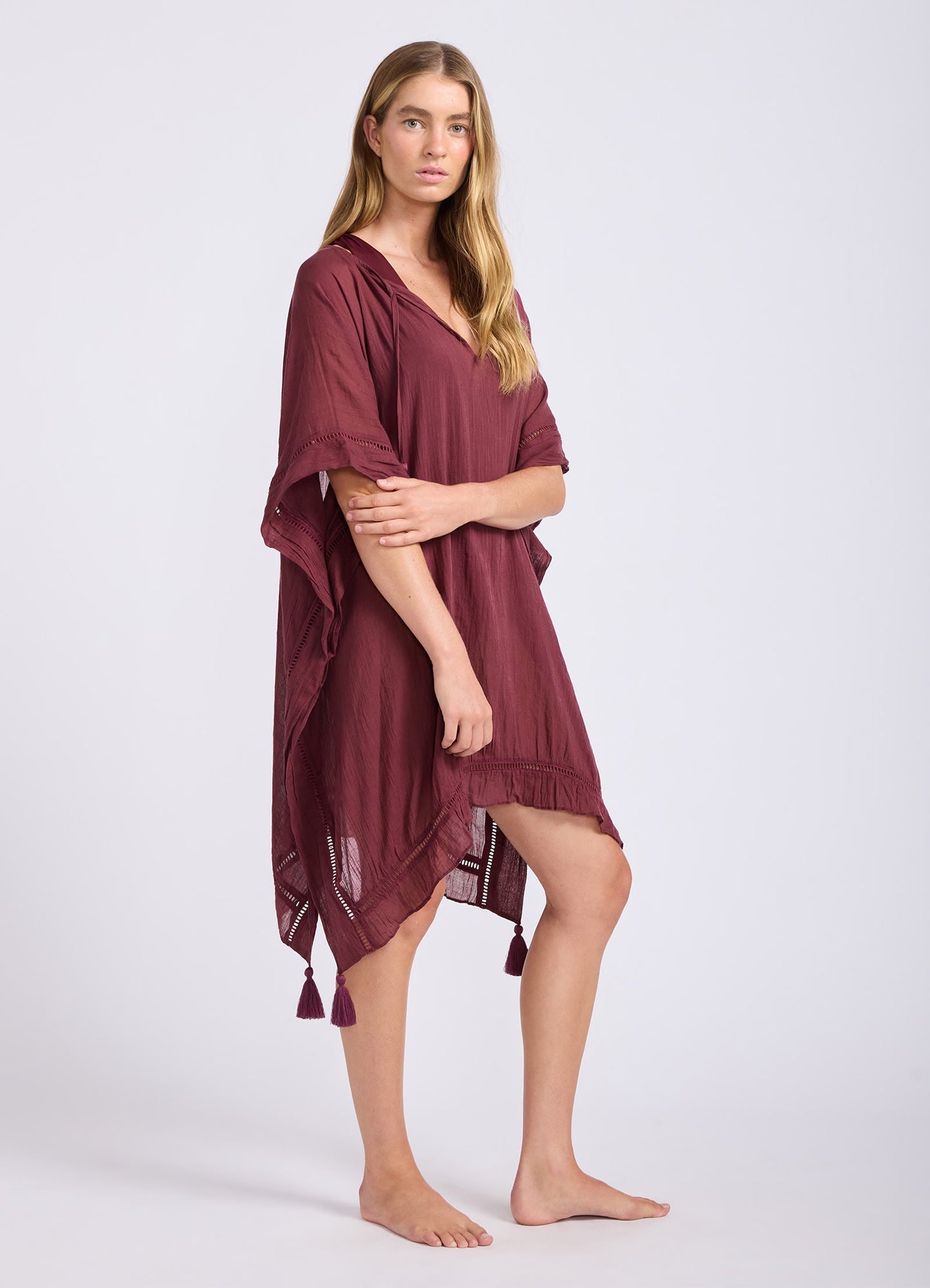 Crinkle Gauze Kaftan