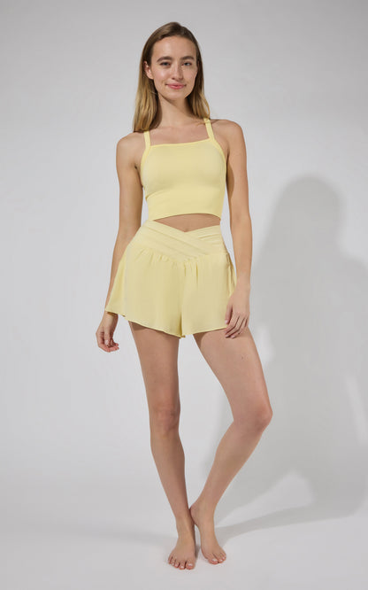 90 Degree by Reflex Seamless Bra Tank & Crossover Short Set