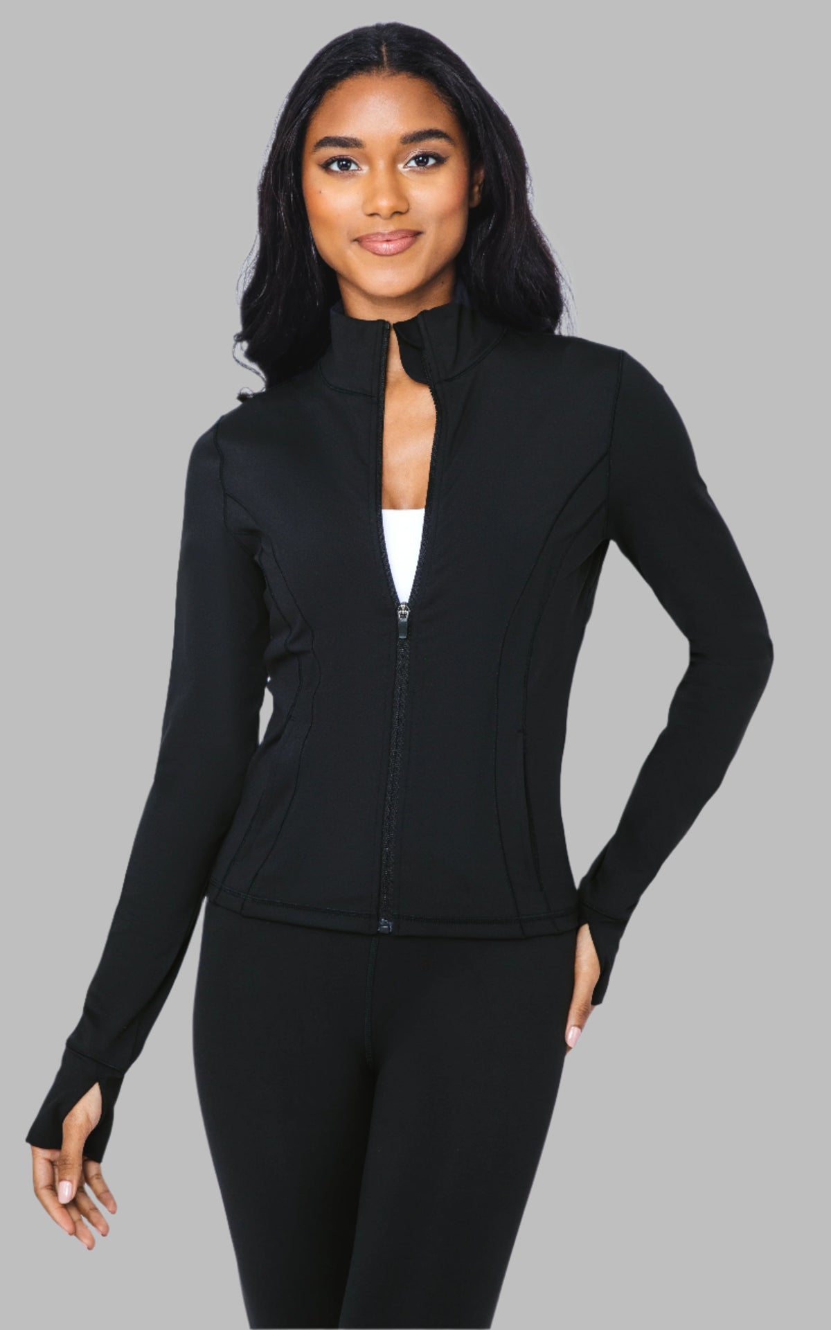 90 Degree by Reflex Carbon Interlink Slim Fit Jacket