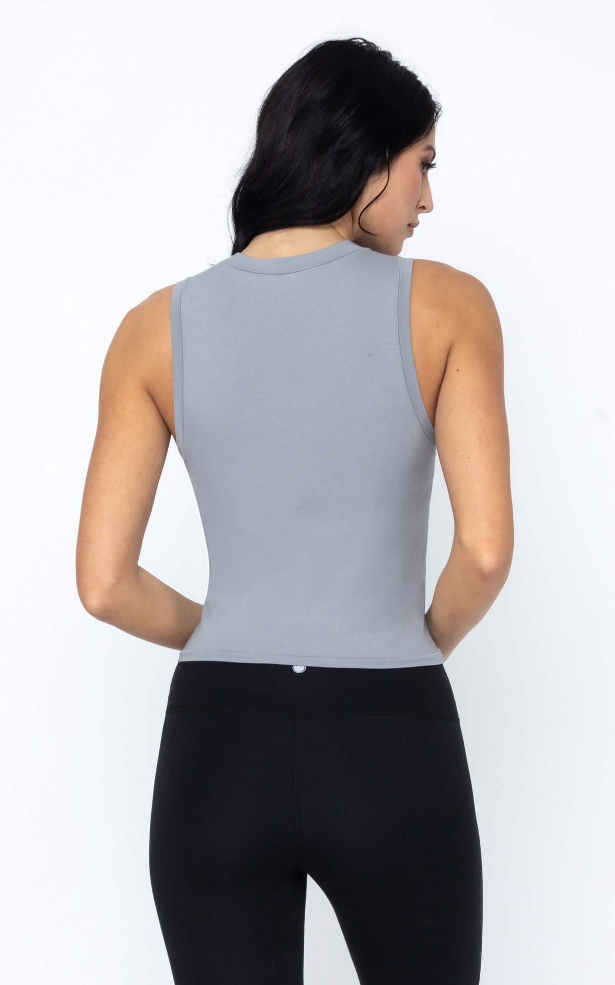 90 Degree by Reflex Airlite Cotton Mock Neck Tank