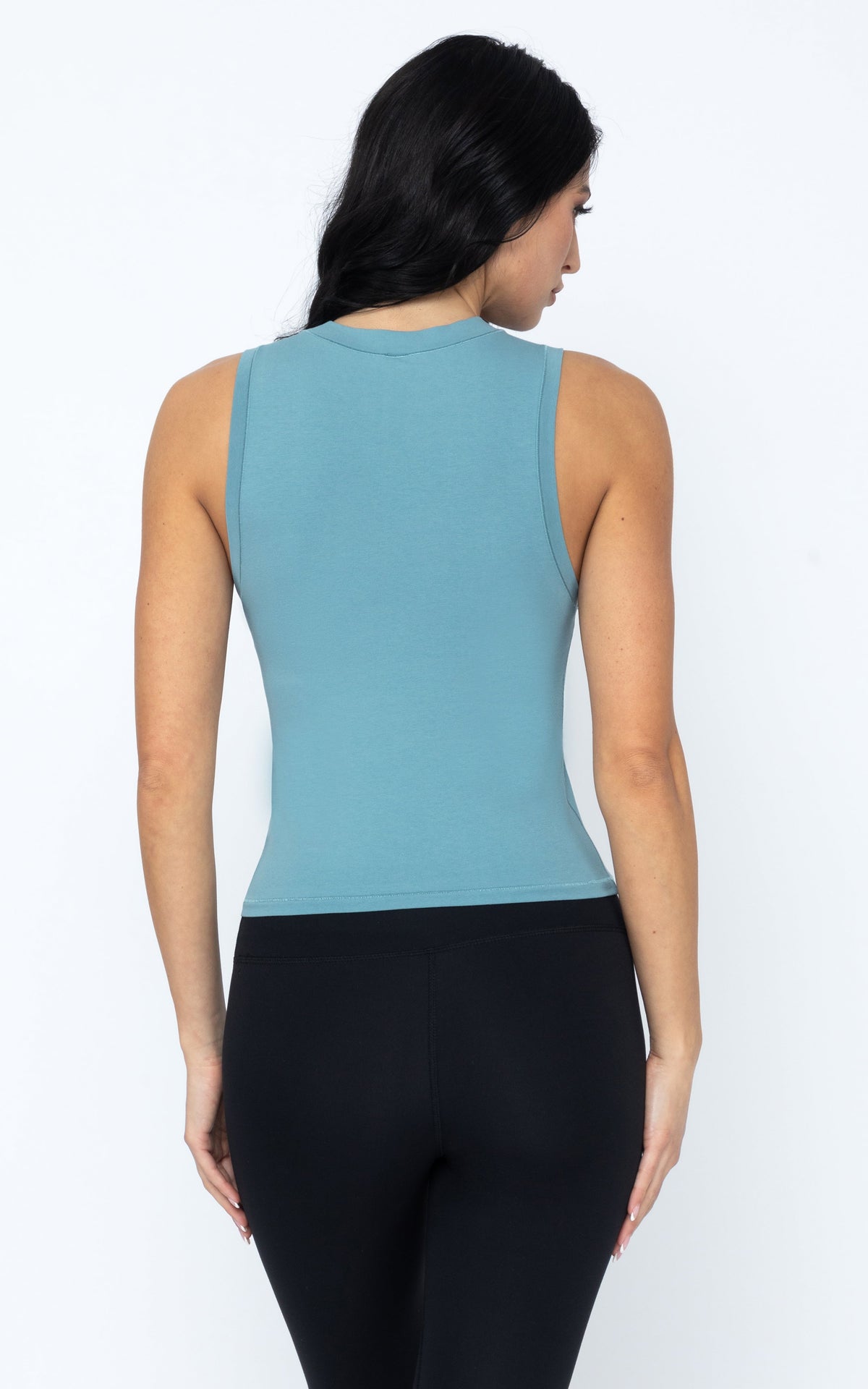90 Degree by Reflex Airlite Cotton Mock Neck Tank