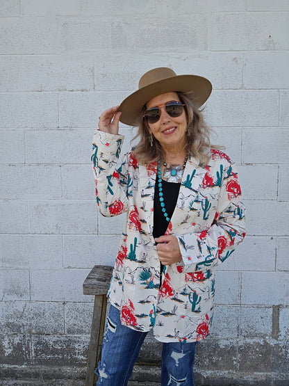 Baha Ranch Desert Rodeo Women's Western Blazer
