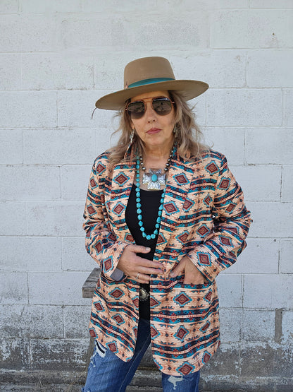 Baha Ranch Arizona Aztec Women's Blazer