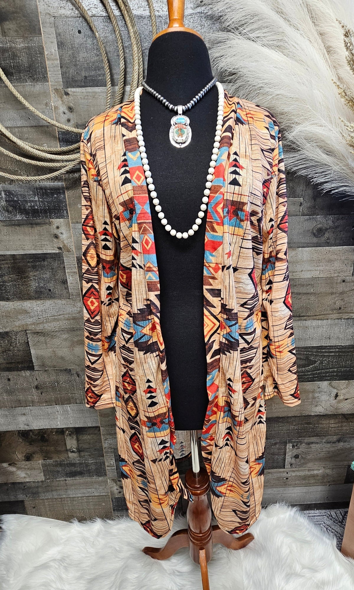 Baha Ranch Sahara Aztec Lightweight Cardigan