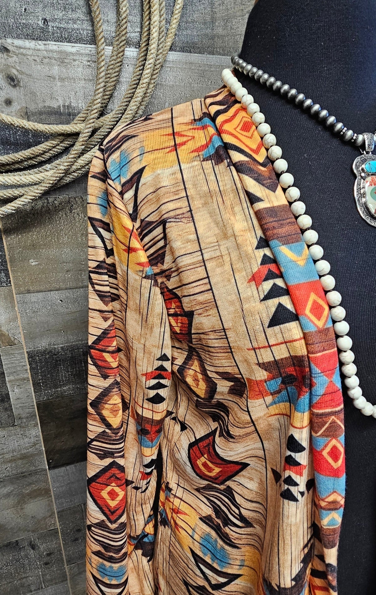 Baha Ranch Sahara Aztec Lightweight Cardigan