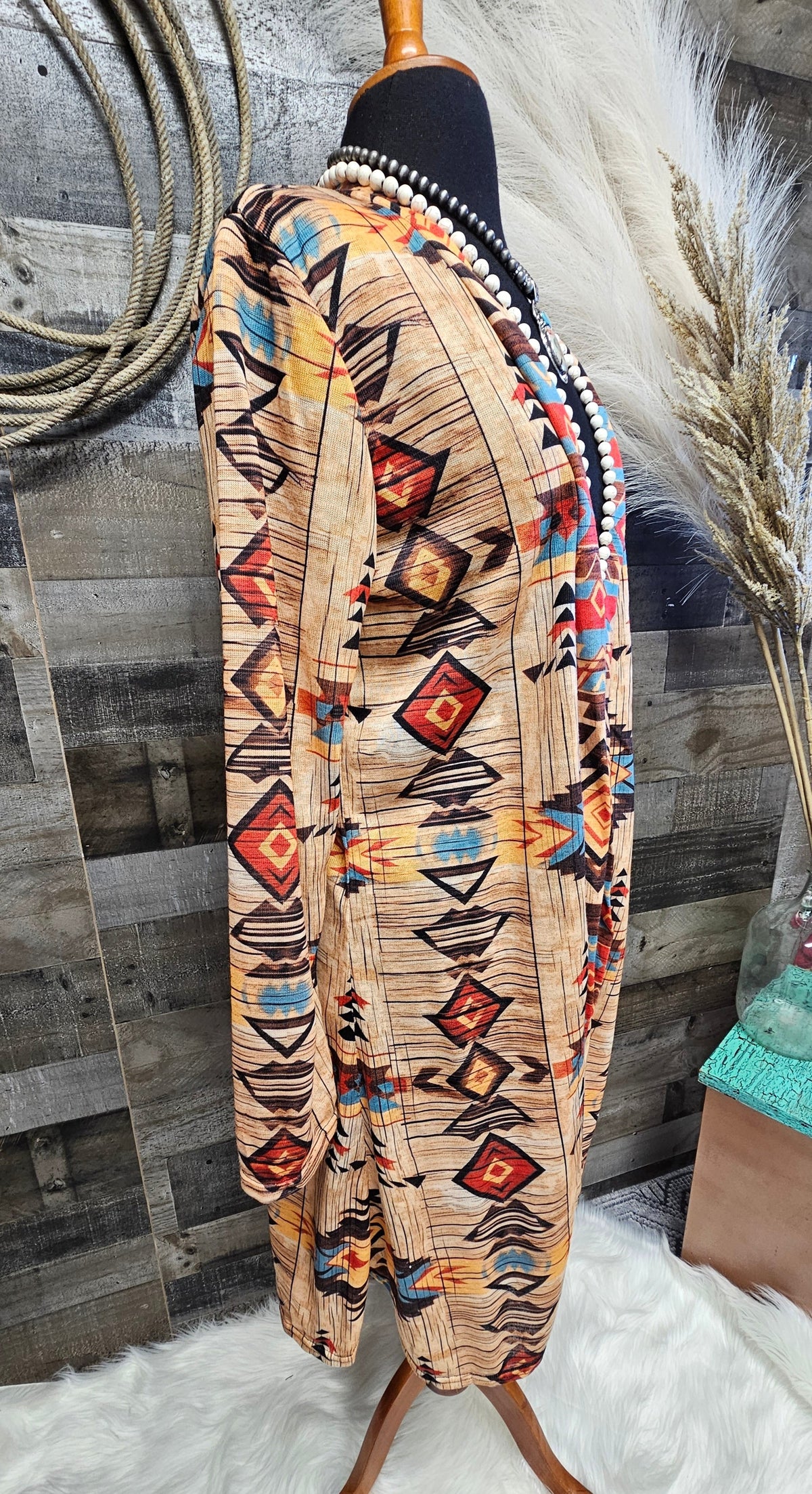 Baha Ranch Sahara Aztec Lightweight Cardigan