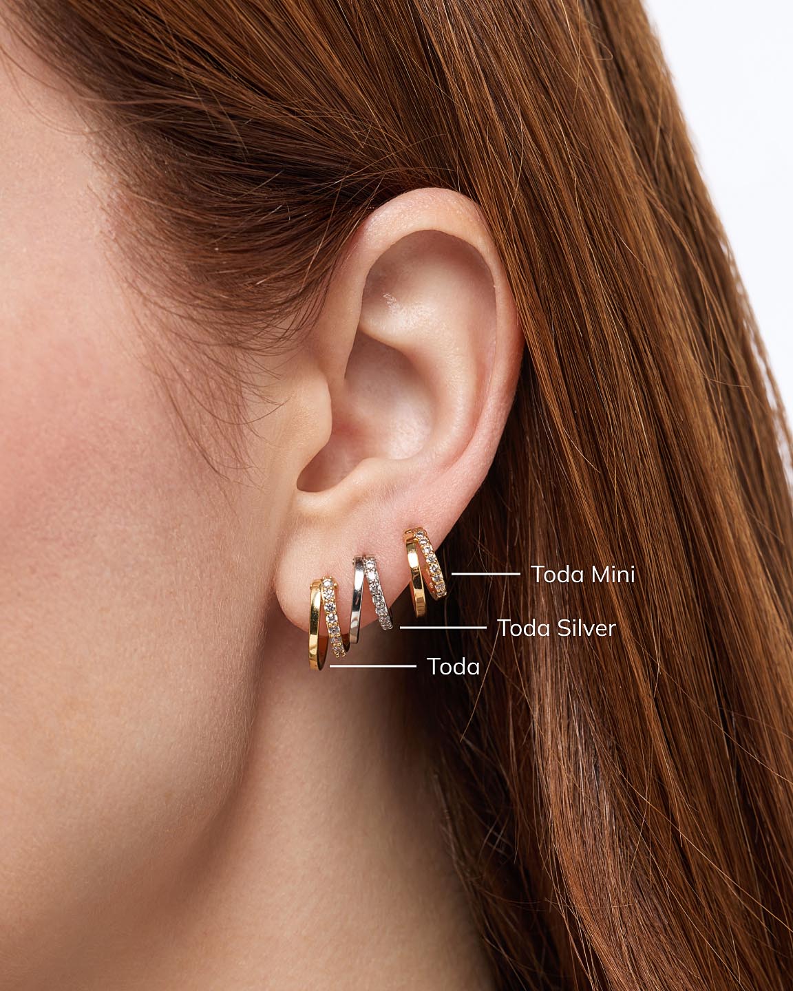 Toda Double Hoop Earrings