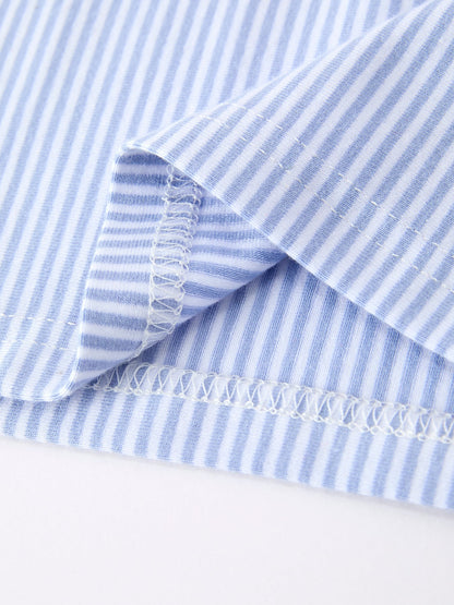 Boys Back To School Apple Polo Short Set