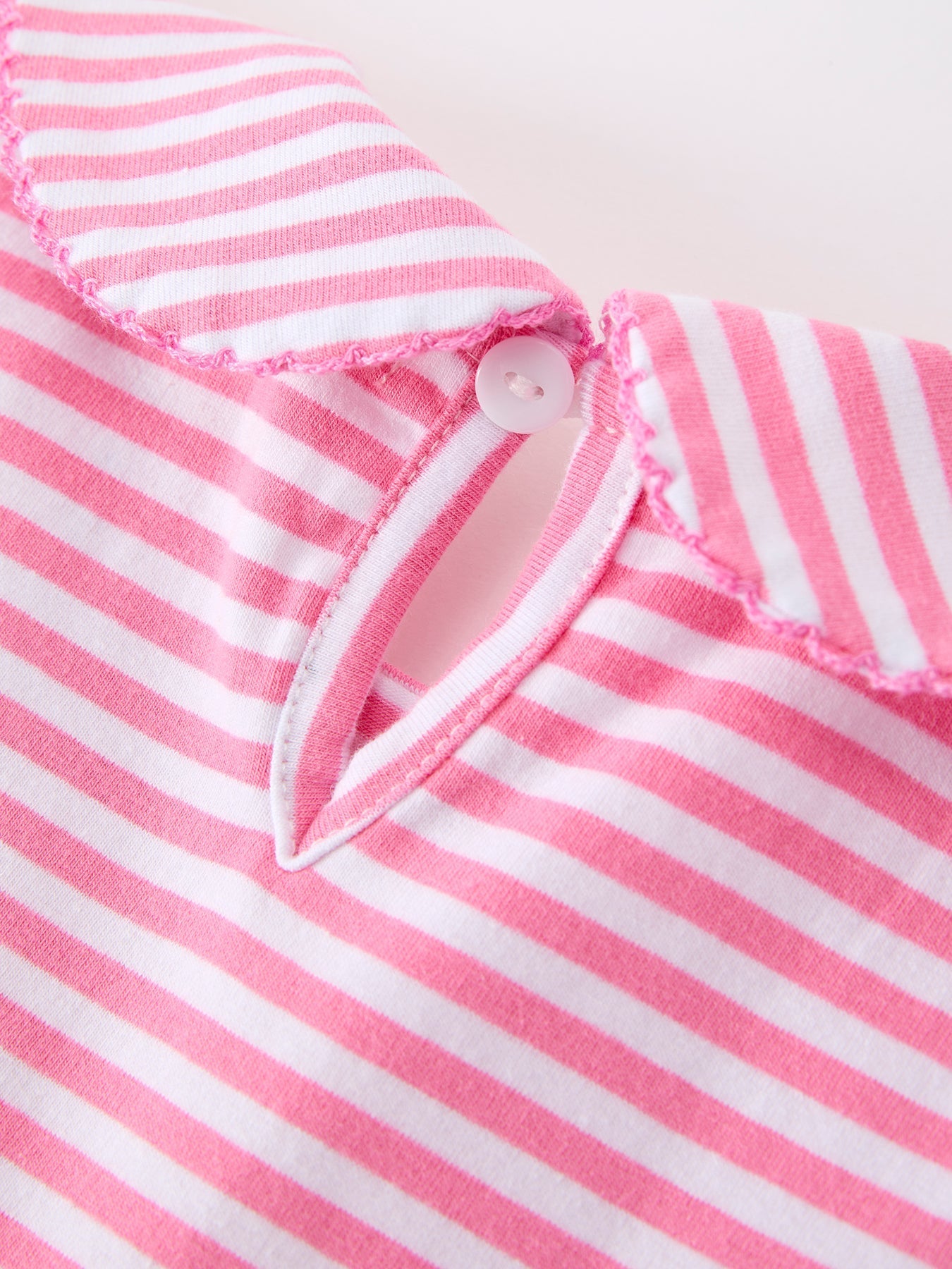 Girls Back To School Bow Pencil Twirl Dress Ruffle Petal Collar Applique