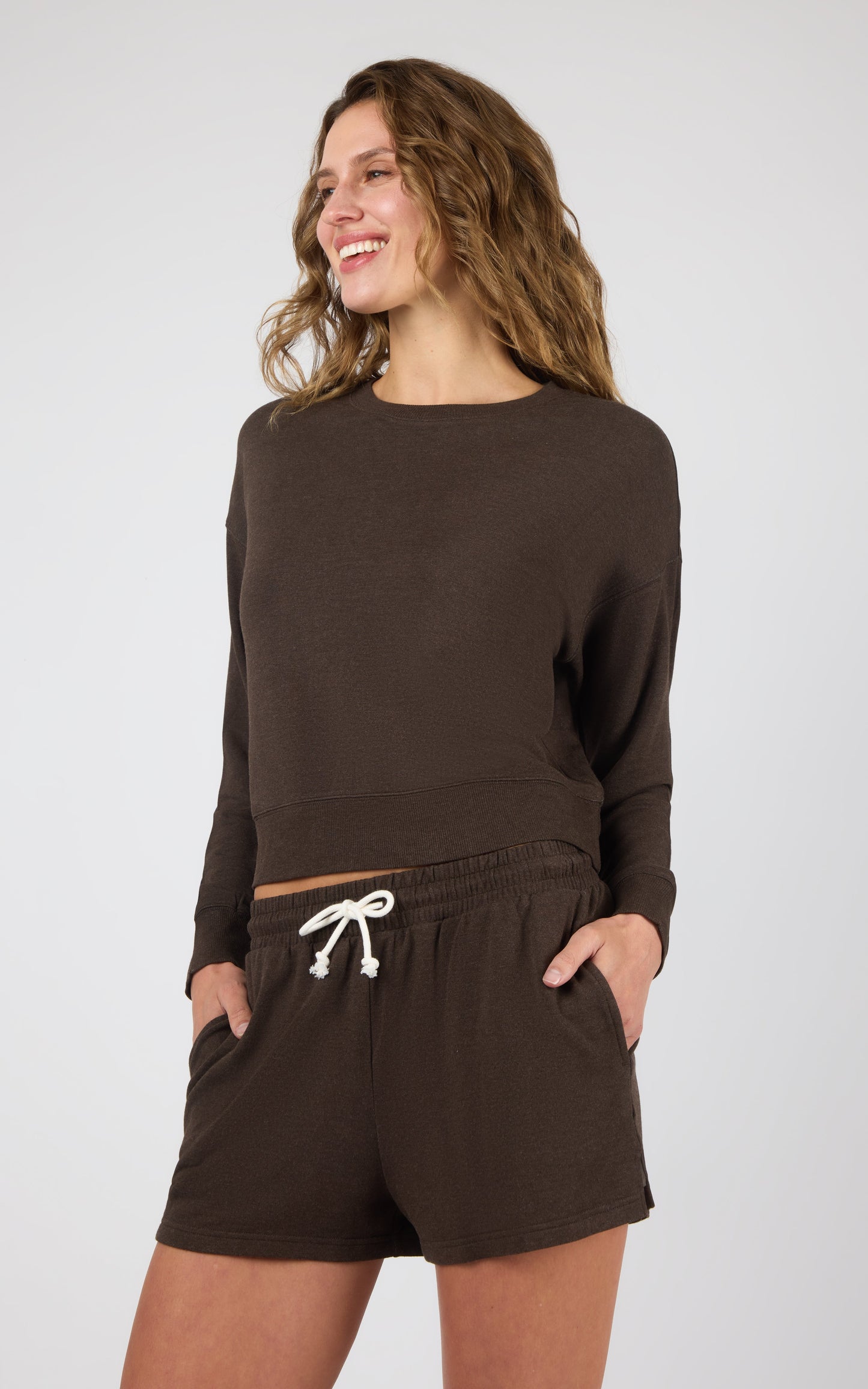 90 Degree by Reflex Terry Sunset Bay Pullover & Short