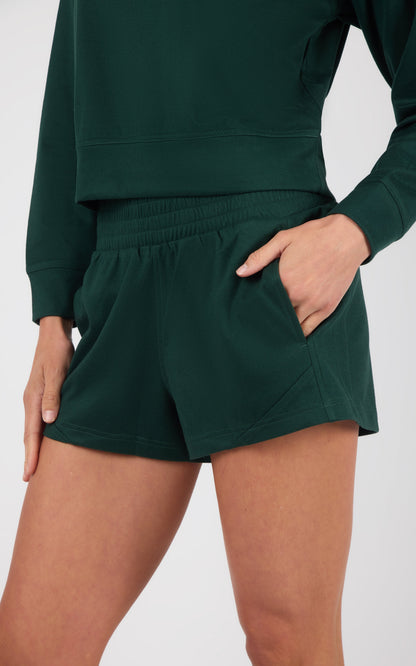 90 Degree by Reflex Plush Rib Avenlee Long Sleeve & New Flow Short Set