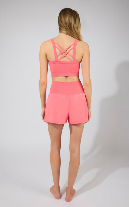 90 Degree by Reflex Strappy Back Bra Tank & Short Set