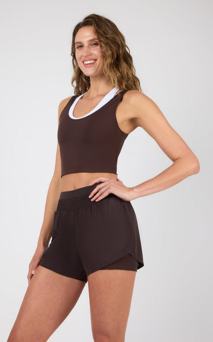 90 Degree by Reflex Lux Veda Tank & 2 in 1 Running Short Set