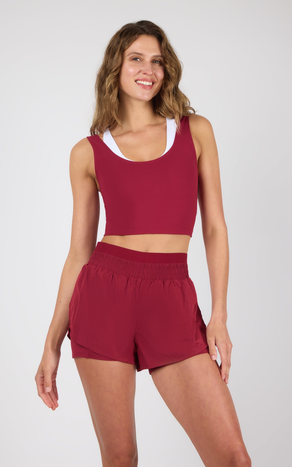 90 Degree by Reflex Lux Veda Tank & 2 in 1 Running Short Set