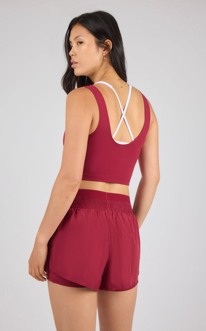 90 Degree by Reflex Lux Veda Tank & 2 in 1 Running Short Set
