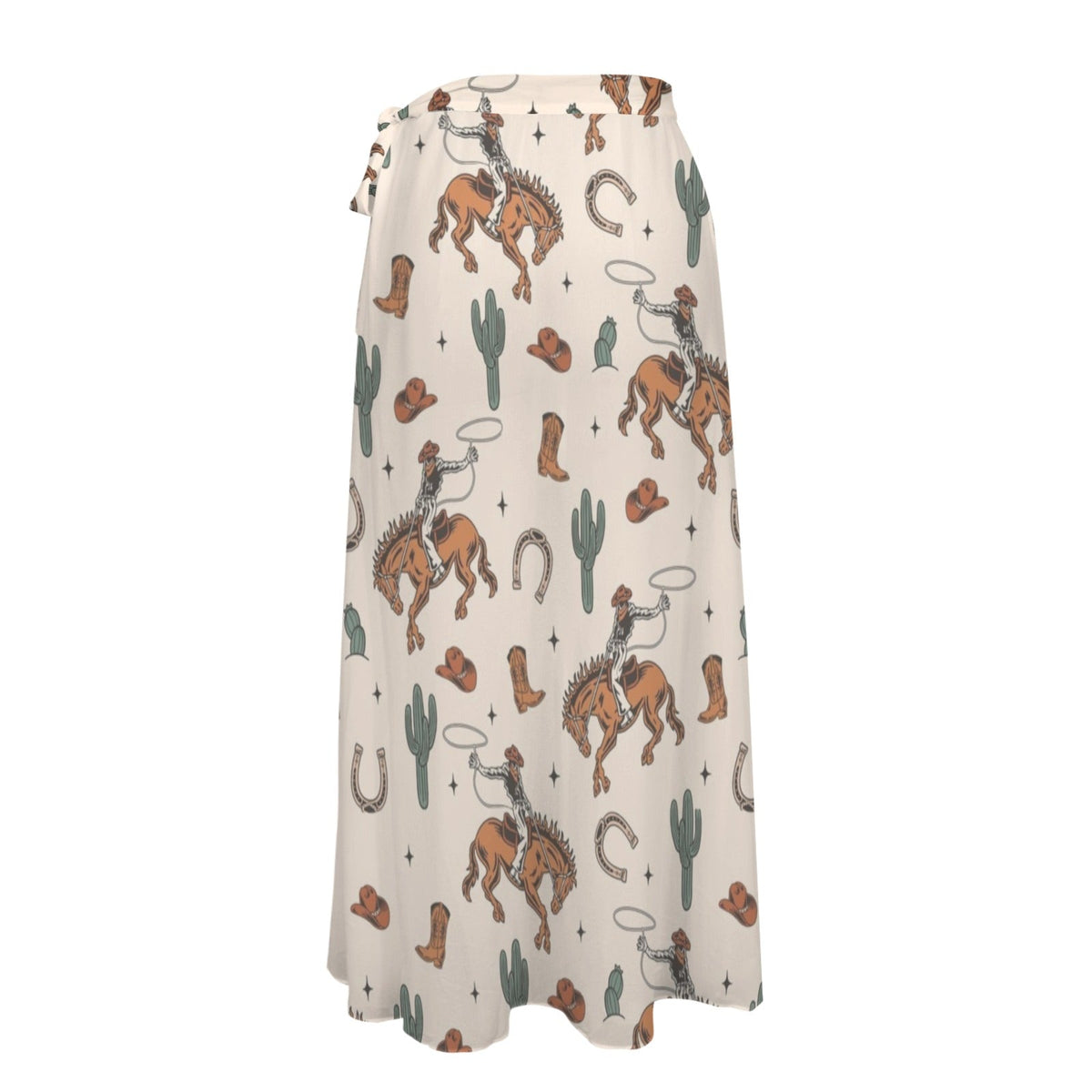 Baha Ranch Rodeo Cowboy Beach Coverup Skirt