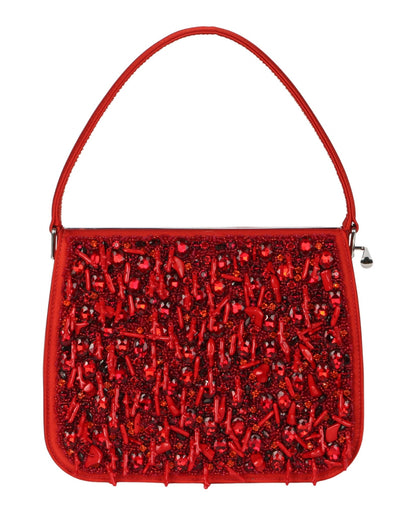 Ferragamo Frame Bejeweled Shoulder Bag