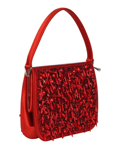 Ferragamo Frame Bejeweled Shoulder Bag