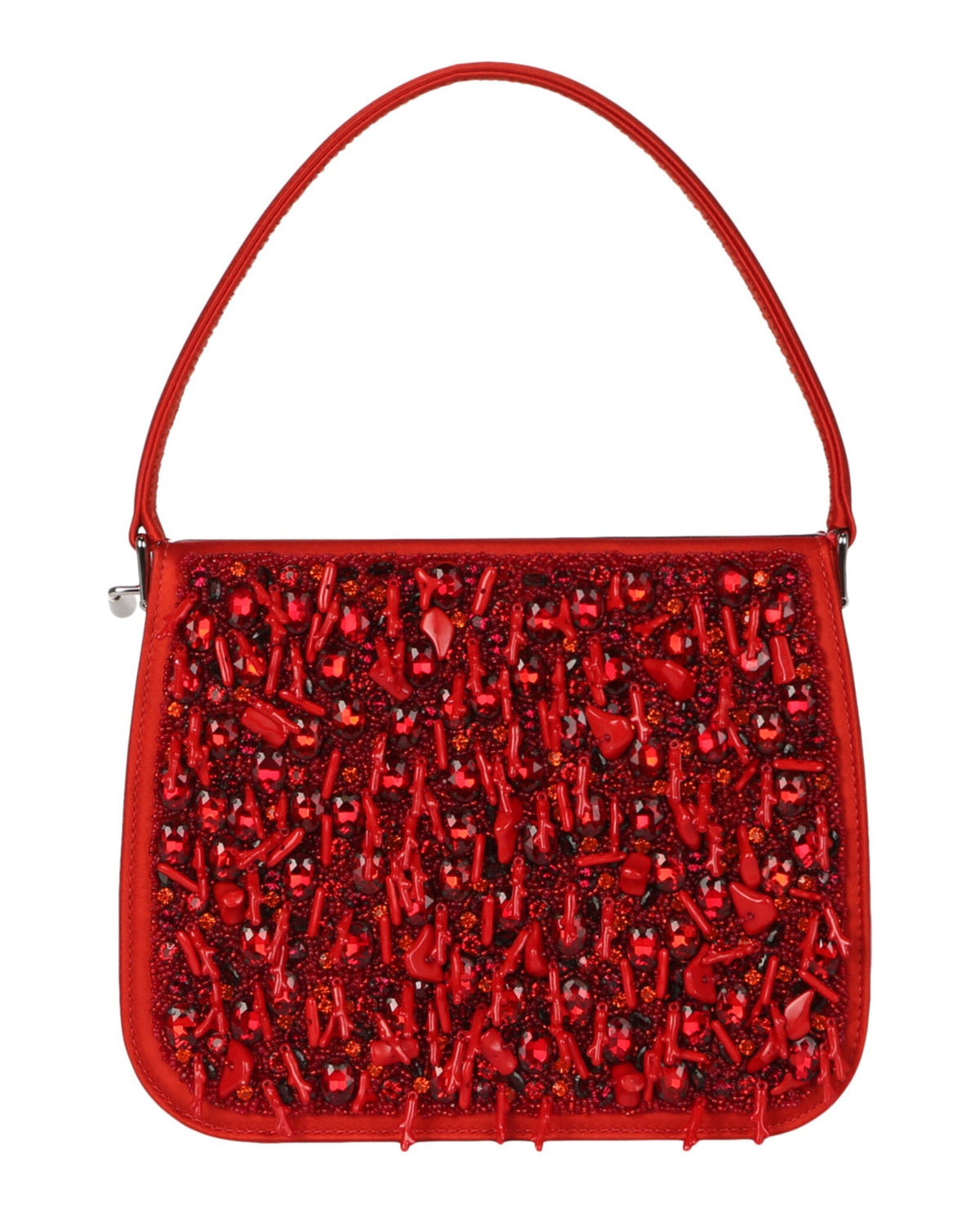 Ferragamo Frame Bejeweled Shoulder Bag