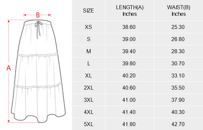 Baha Ranch Colores De Mexico Serape Maxi Prairie Skirt