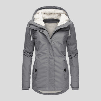 Women's Warm Hooded Fleece Jacket