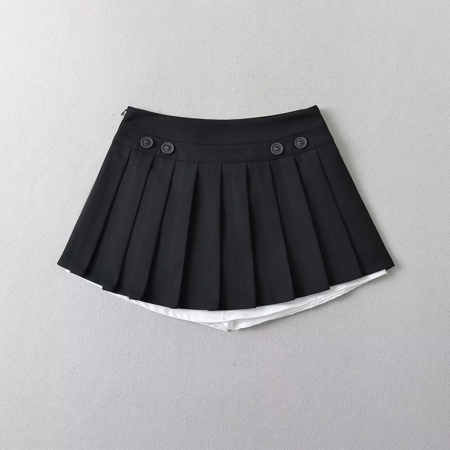 Fake two pleated dresses for women