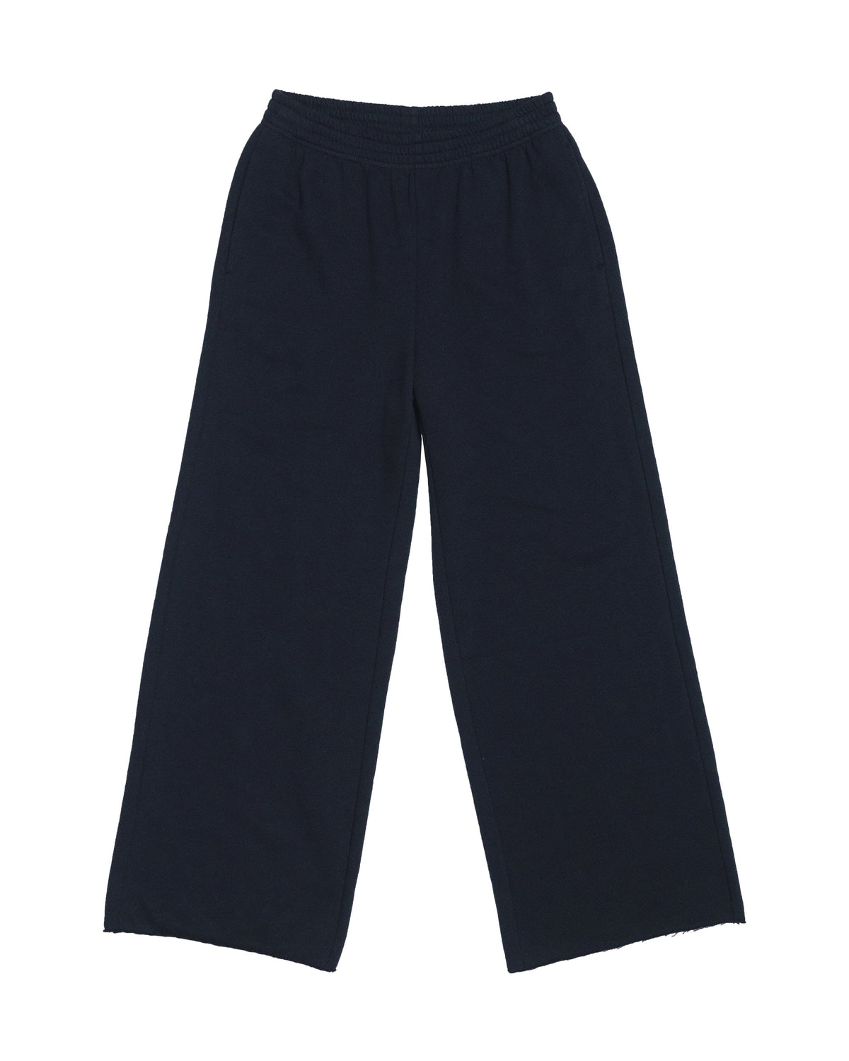 Womens Recycled Fleece Wide Leg Pant - Recycled Fleece - Blue Nights