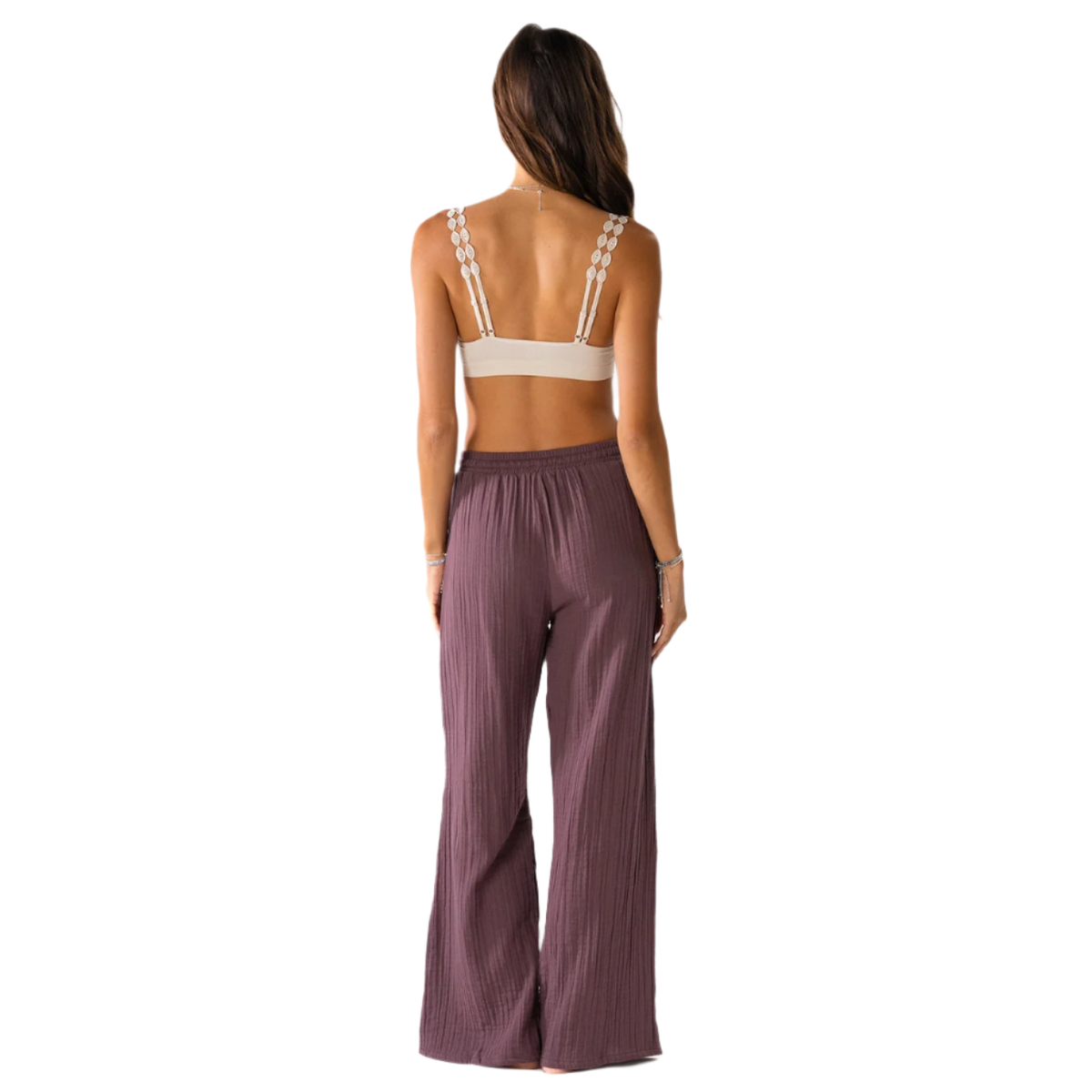 Lotus and Luna Wide Leg Cabana Pants - Lunar Sky