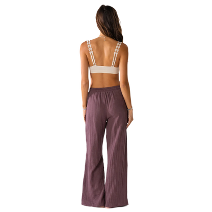 Lotus and Luna Wide Leg Cabana Pants - Lunar Sky