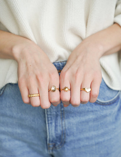 Elevated Faith Heart Statement Ring