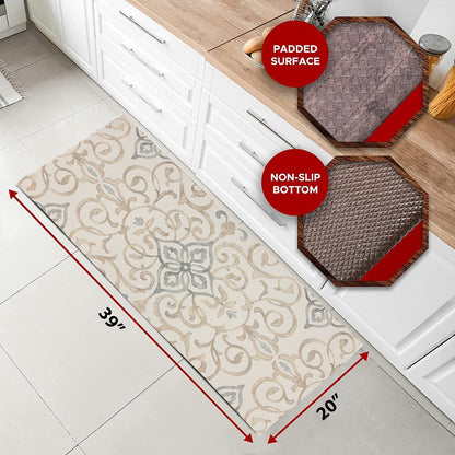 20"x39" Anti-Fatigue Embossed Floor Mat (Rustic Medallion)