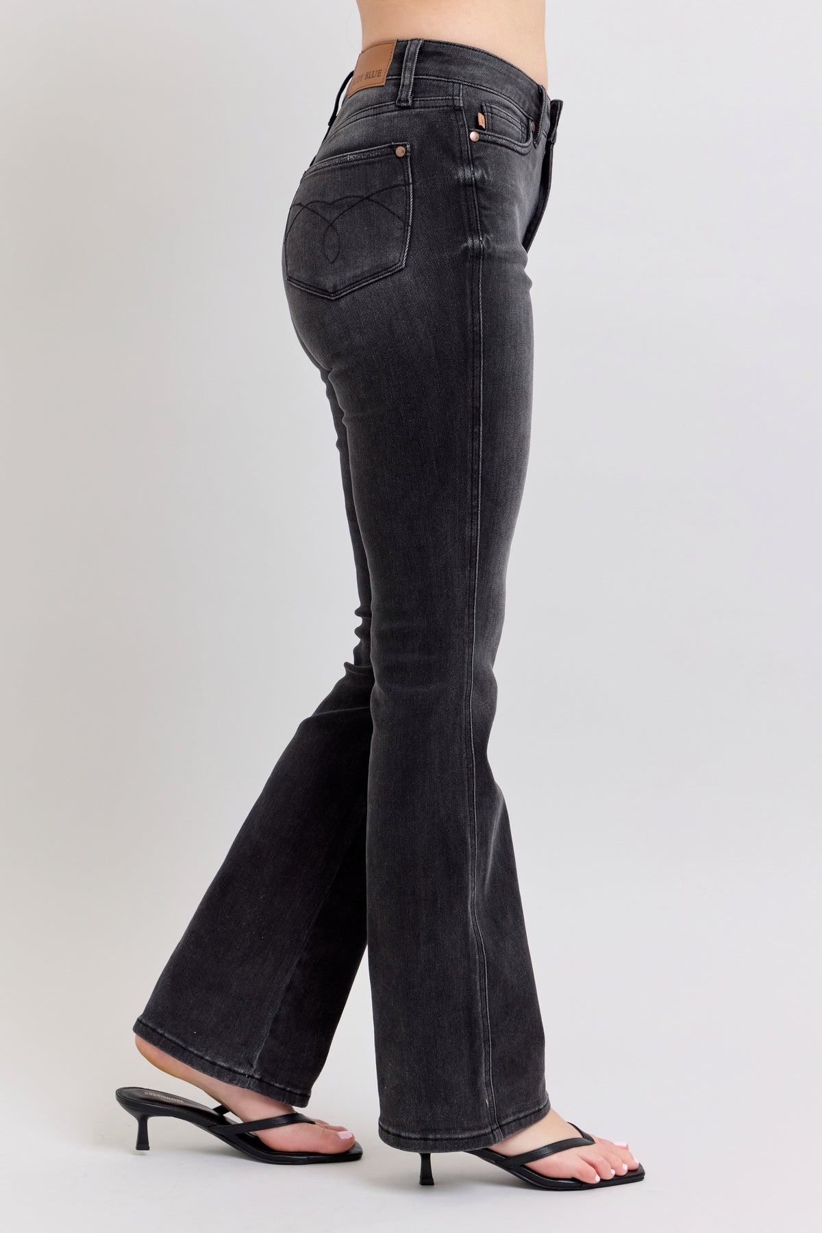 Black High Waist Tummy Control Bootcut - 3 Lengths