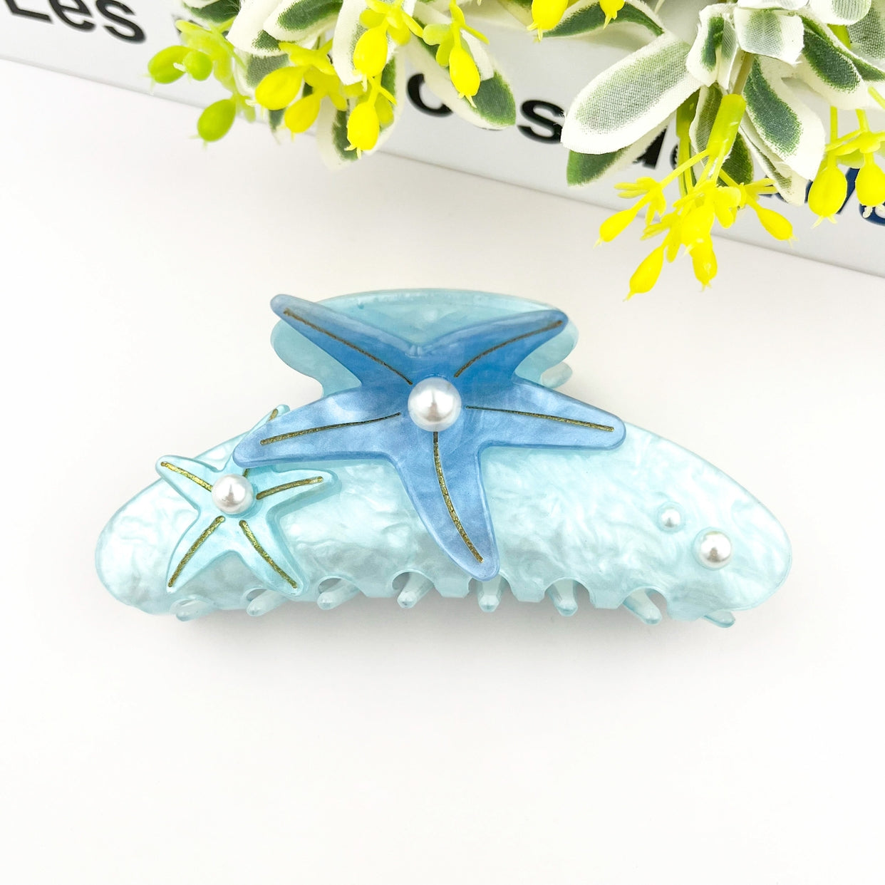 SSR Acetate Pearl Large Starfish Claw Clip