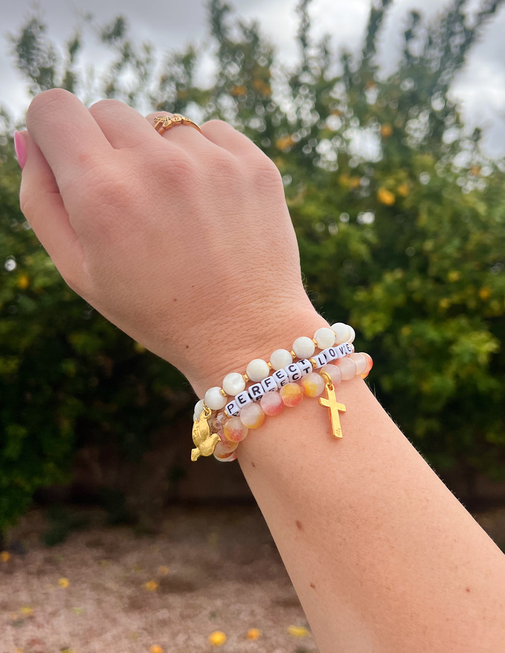 Elevated Faith Cross Charm Bracelet