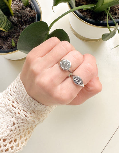 Elevated Faith Silver Choose Joy Ring
